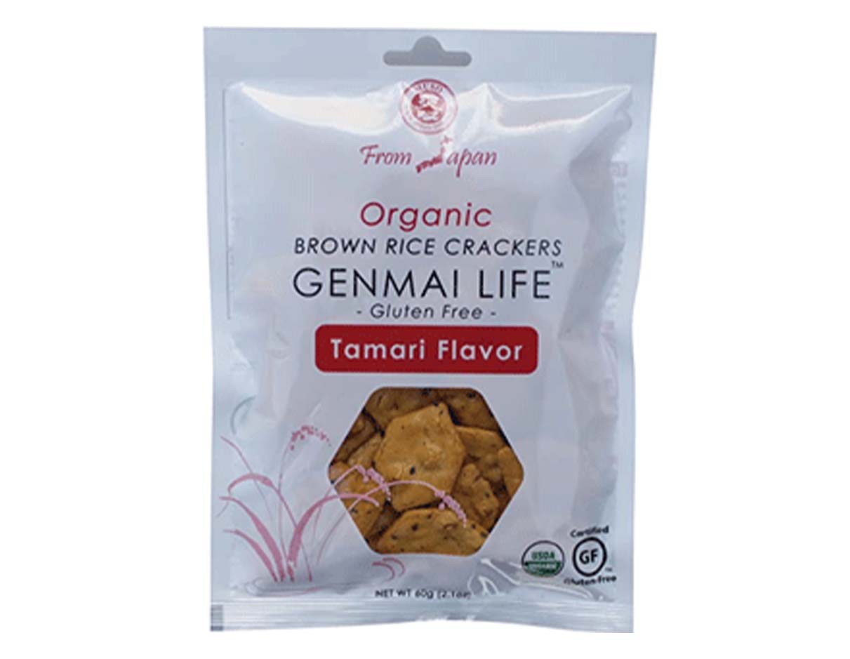 Organic Brown Rice Crackers Tamari, Gluten Free