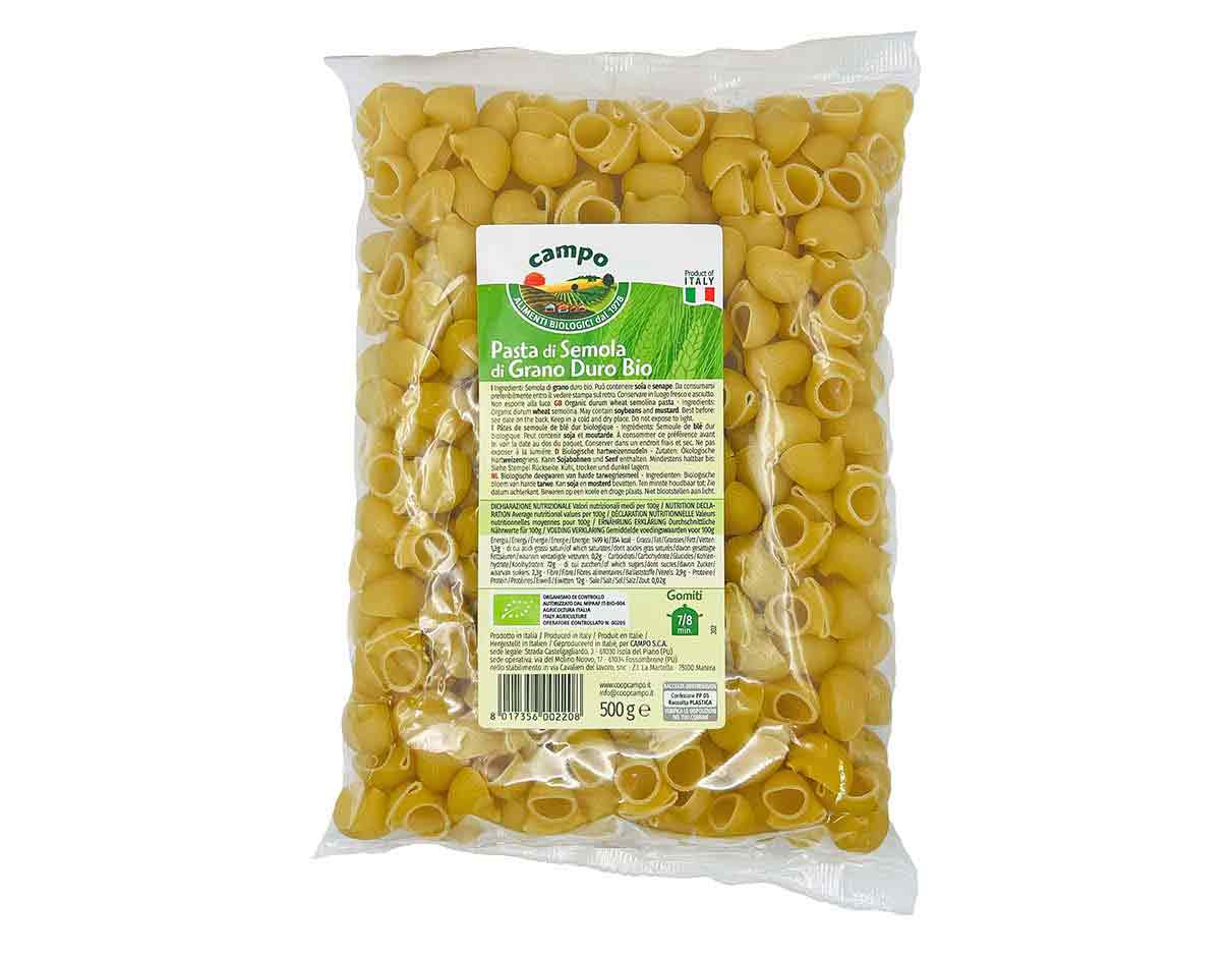 Organic Durum Wheat Semolina Pasta Gomiti