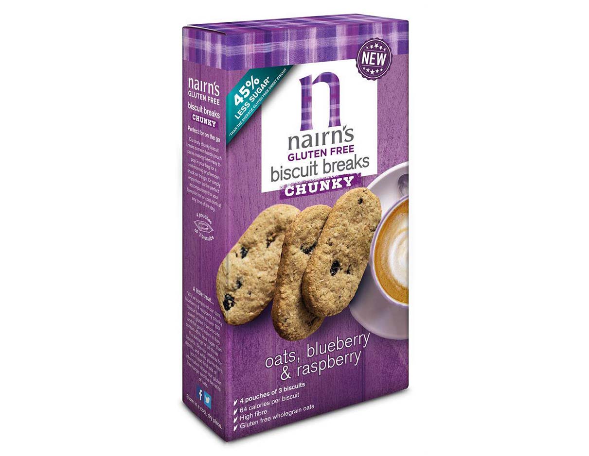 Blueberry & Raspberry Chunky Oat Biscuits, Gluten Free