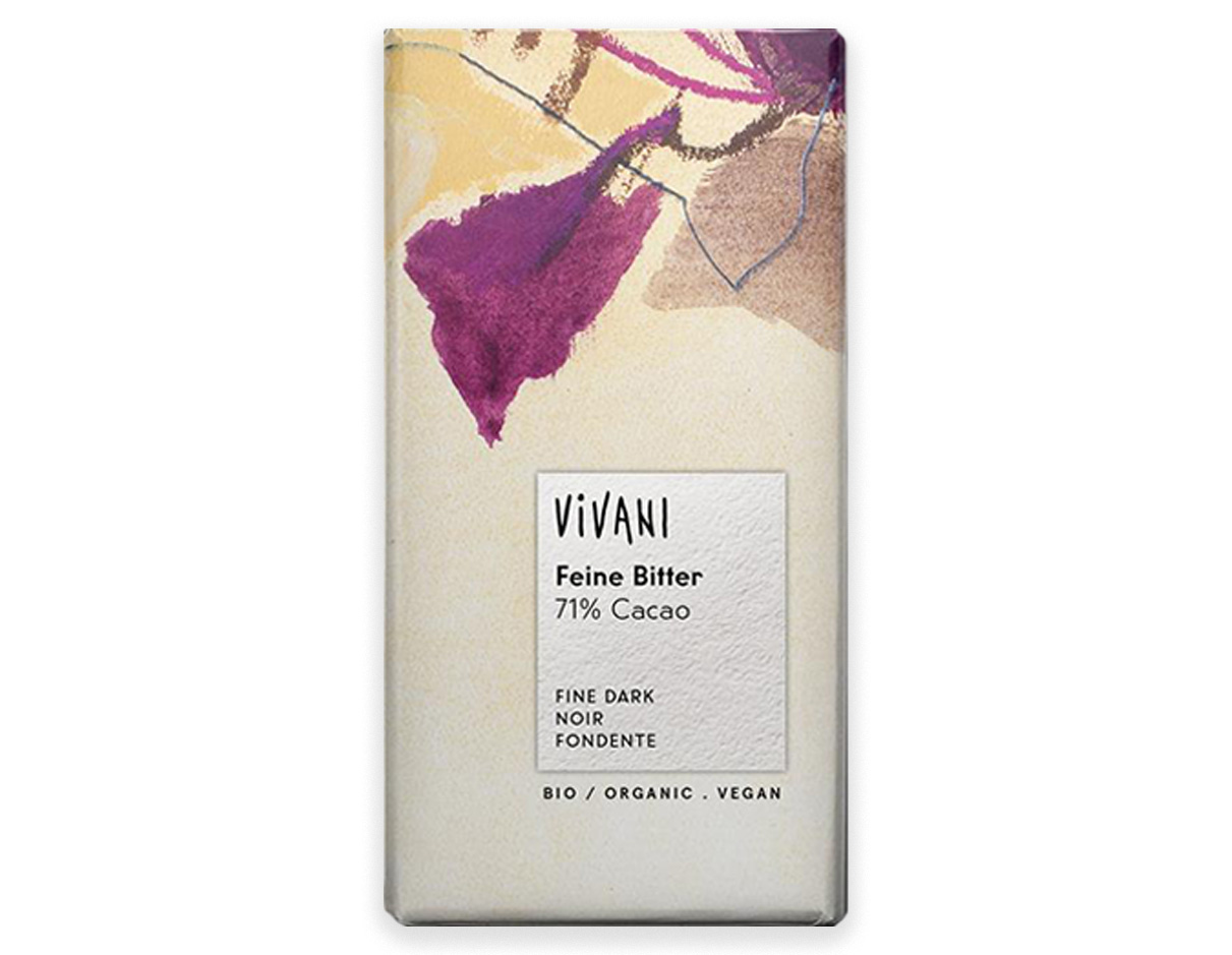 Vivani Organic 71% Cocoa Fine Dark Chocolate 100g, Vegan