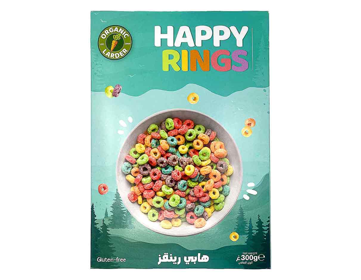 أورجانيك لاردر حلقات الحبوب السعادة، خالية من الغلوتين