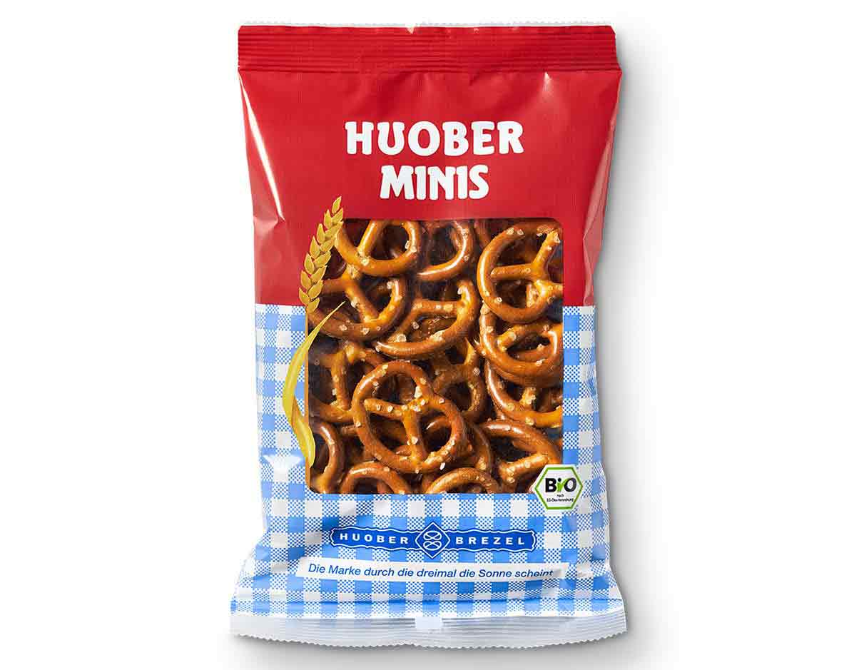 Huober Organic Mini Salted Pretzels 40g