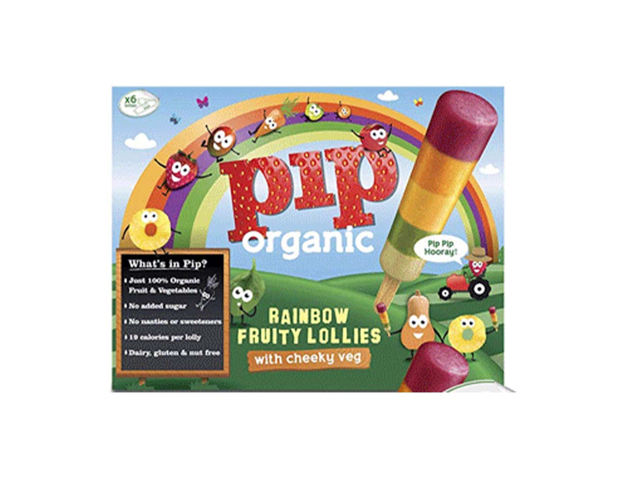Organic Fruity Ice Lollies Rainbow Multipack