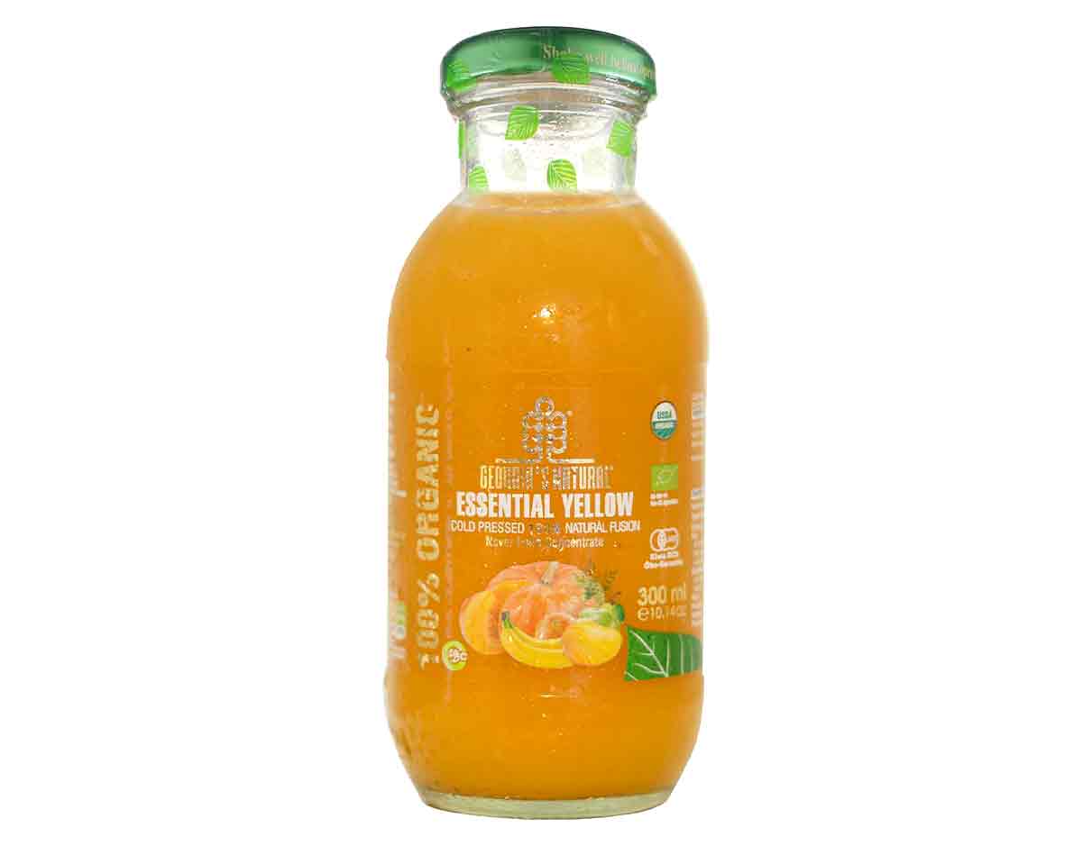 Georgia's Natural Organic Essential Yellow Juice 300ml, Gluten Free, No Added Sugar