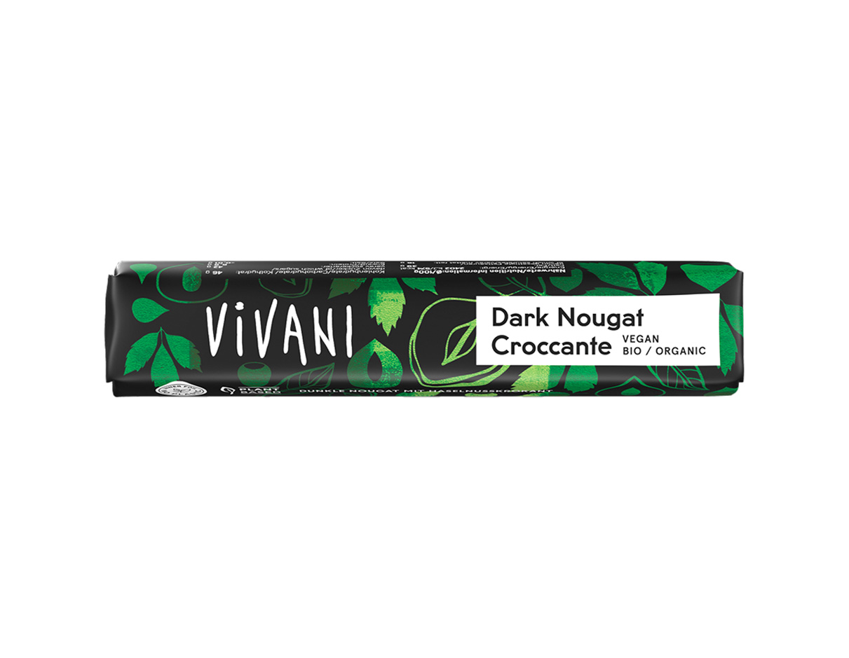 Organic Dark Nougat Croccante Chocolate