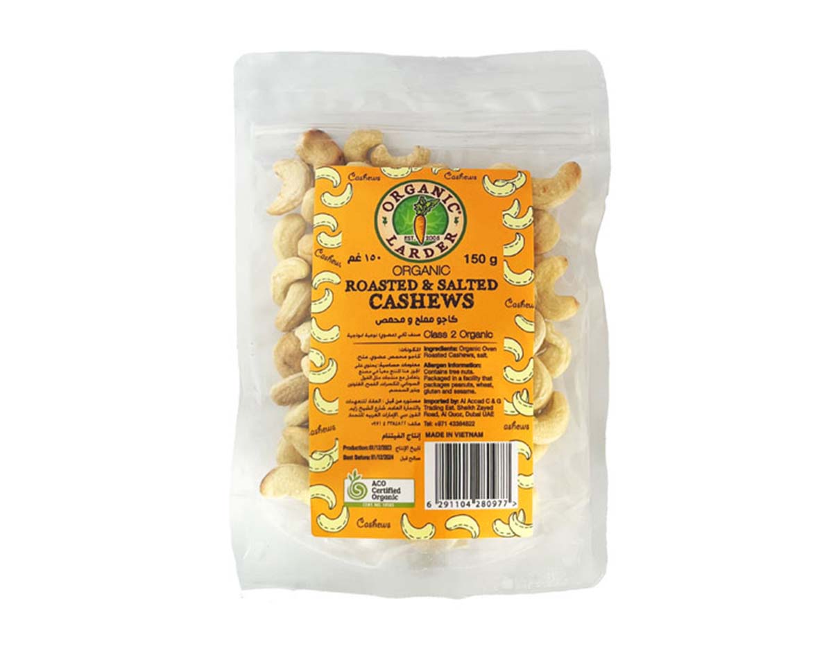 Organic Roasted & Salted Cashews