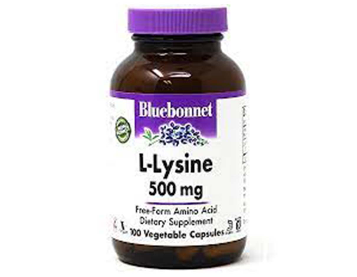 Bluebonnet L Lysine 500mg 50 Caps, Non GMO, Gluten Free