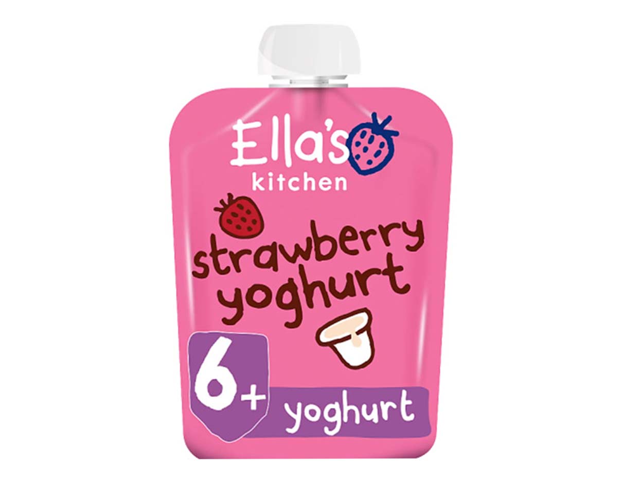 إلياس كيتشين الزبادي العضوي اللذيذ بالفراولة بالطريقة اليونانية 90 جم