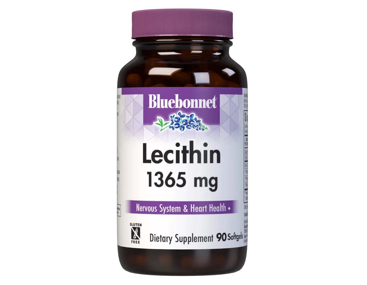 Natural Lecithin 1365mg Softgels, Gluten Free