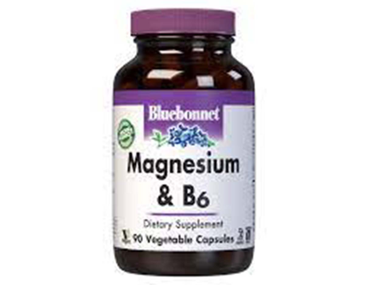 Magnesium & B6 Vegetable Capsules, Gluten Free