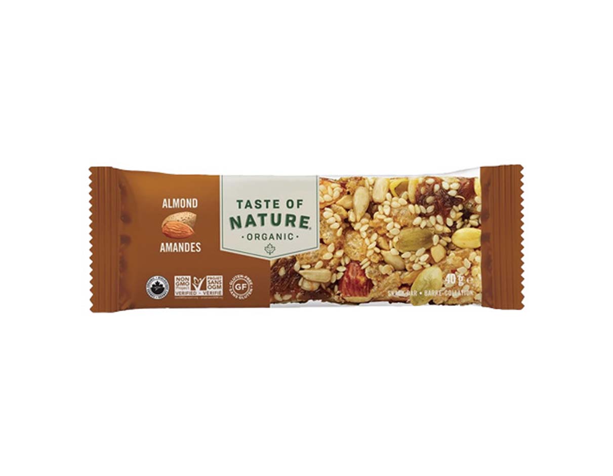 Organic Almond Snack Bar, Gluten Free