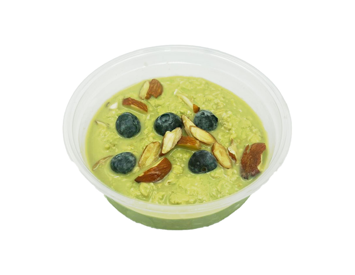 Organic Matcha Blueberries Overnight Oats 